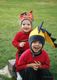Thank you for the fun hats Uncle Vann and Aunt Vanessa! Daddy's taking us to the park!